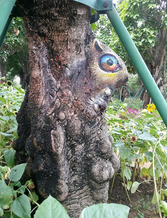 松鼠五颜六色涂鸦