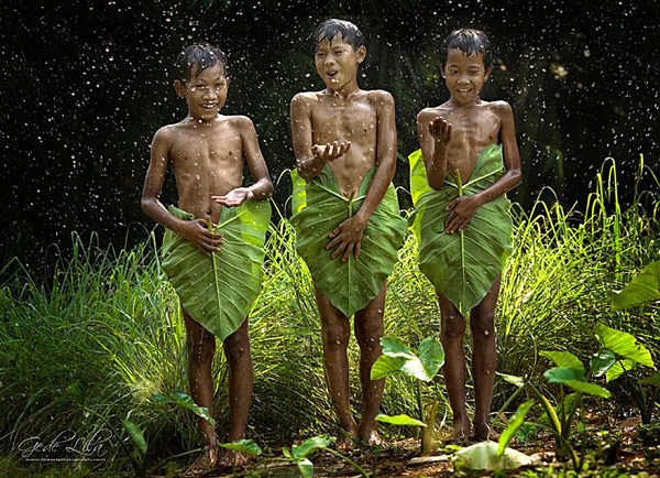 雨中散步，幼年的回想