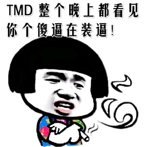 TMD整个晚上都看见你个傻逼在装逼